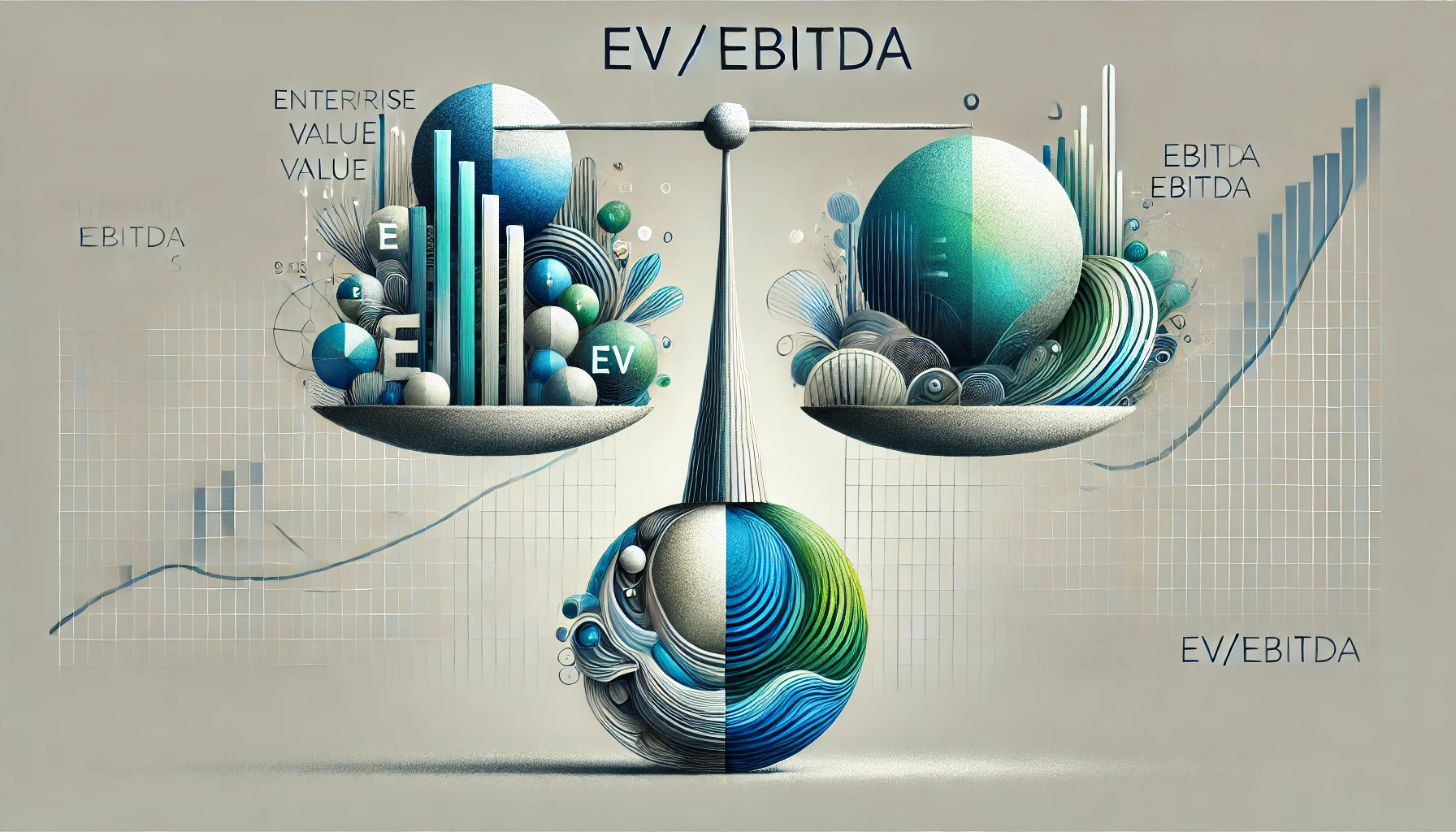 Wskaźnik EV/EBITDA ) - Artystyczna wizja DALL-E